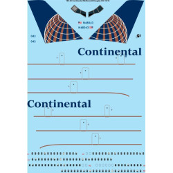 26Decals 100-34 1/100 Continental McDonnell Douglas DC-10-10 laser decal