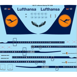 26Decals 100-37 1/100 Lufthansa Boeing 707-330B laser decal