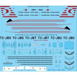 26Decals 144-1022 1/144 THY Turk Hava Yollari Boeing 707-320B/C laser decal with screen print details