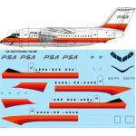 26Decals 144-1025 1/144 PSA BAe 146-200 laser decal