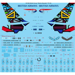 26Decals 144-1062 1/144 British Airways Martha Masanabo 757-236 laser decal with screen print details - for Zvezda