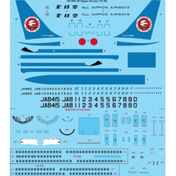 26Decals 144-1095 1/144 All Nippon Airways 737-281 laser decal with screen print details