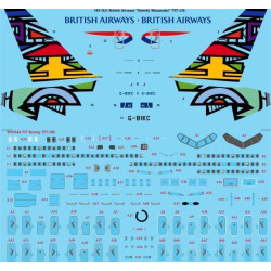 26Decals 144-1121 1/144 British Airways Emmly Masanabo 757-236 laser decal with screen print details - for Zvezda