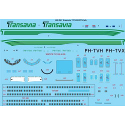26Decals 144-1141 1/144 Transavia 737-200 laser decal with screen print details