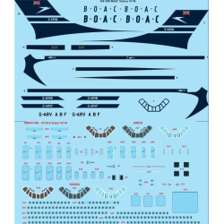 26Decals 144-1190 1/144 BOAC Delivery Vickers VC10 laser decal with screen print details - for Airfix kit