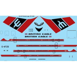 26Decals 144-1197 1/144 British Eagle 707-365C laser decal