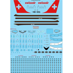 26Decals 144-1198 1/144 Swissair Final Livery Douglas DC-8-62 laser decal with screen print details