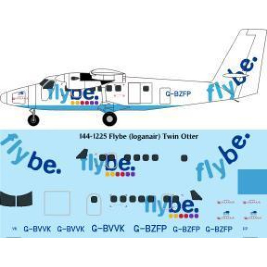 26Decals 144-1225 1/144 Flybe (Loganair) Twin Otter Laser decal - for Mark 1 Models kit 26Decals 144-1225 1/144 Flybe (Loganair) Twin Otter Laser decal - for Mark 1 Models kit