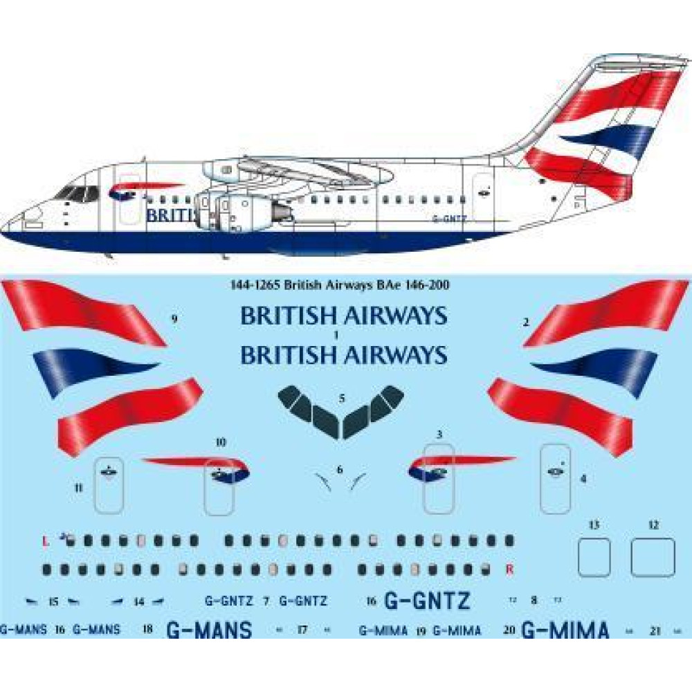26Decals 144 1265 1 144 British Airways BAe 146 200 Laser Decal Model 26decals-144-1265-1-144-british-airways-bae-146-200-laser-decal-model