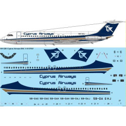 26Decals 144-1281 1/144 Cyprus Airways BAC 1-11-537GF laser decal - for Mark 1 kit