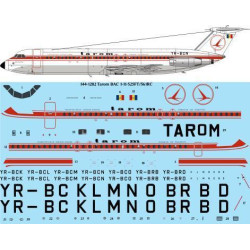 26Decals 144-1282 1/144 Tarom BAC 1-11-500 laser decal - for Mark 1 kit