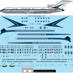 26Decals 144-1292 1/144 Air France Boeing 727-228 laser decal - for CRM kit