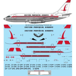 26Decals 144-1314 1/144 Eastern Provincial Airways Boeing 737-2E1/2E1 Adv laser decal