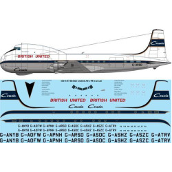 26Decals 144-1315 1/144 British United Airways ATL-98 Carvair - for Roden kit