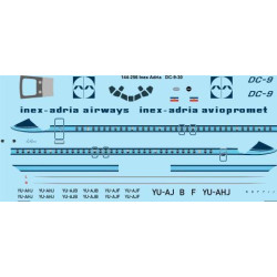 26Decals 144-256 1/144 Inex Adria Airways McDonnell Douglas DC-9-30 laser decal
