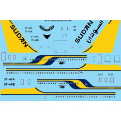 26Decals 144-397 1/144 Sudan Airways 707-3J8C laser decal - for Minicraft kit