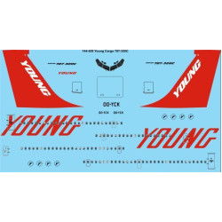 26Decals 144-429 1/144 Young Cargo 707-338C laser decal