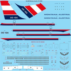 26Decals 144-490 1/144 a Austria Boeing 707-396C laser decal with screen print details