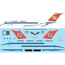 26Decals 144-572 1/144 Cyprus Airways McDonnell Douglas DC-9-15 laser decal
