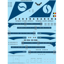 26Decals 144-909 1/144 Sabena 747-129M laser decal