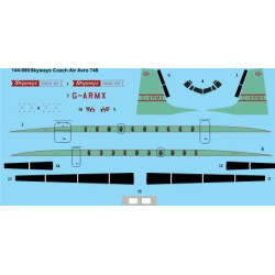 26Decals 144-980 1/144 Skyways Coach Air Avro 748 laser decal - for Mark 1 kity