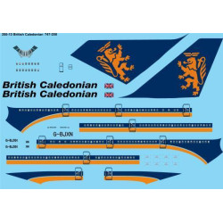 26Decals 200-13 1/200 British Caledonian Boeing 747-200 laser decal 1/200 scale