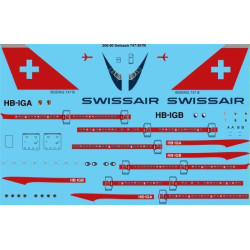 26Decals 200-90 1/200 Swissair Delivery Boeing 747-257 laser decal - 1/200 Scale