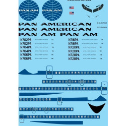 26Decals 72-161 1/72 Pan Am (early) 707-321B laser decal