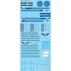 26Decals 72-176 1/72 Pan Am 737-200 laser decal with screen print details
