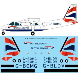 26Decals 72-18 1/72 British Airways BN2A Islander laser decal