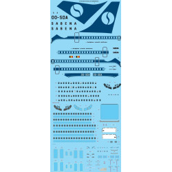 26Decals 72-184 1/72 Sabena delivery 737-229 laser decal with screen print details