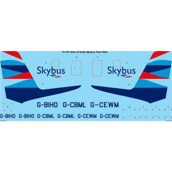 26Decals 72-191 1/72 Skybus Twin Otter laser decal 26Decals 72-191 1/72 Skybus Twin Otter laser decal