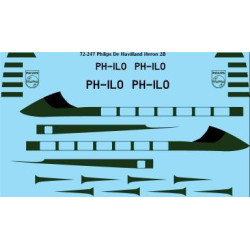 26Decals 72-247 1/72 Philips De Havilland Heron 2B laser decal - for Airfix kit