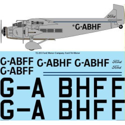 26Decals 72-253 1/72 Ford Motor Company Ford Tri-Motor laser decal 26Decals 72-253 1/72 Ford Motor Company Ford Tri-Motor laser decal