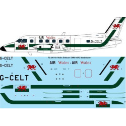 26Decals 72-260 1/72 Air Wales Embraer EMB-110P2 laser decal - for A Model kit