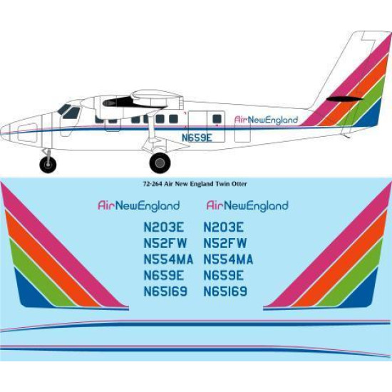 26Decals 72-264 1/72 Air New England Twin Otter Laser decal 26Decals 72-264 1/72 Air New England Twin Otter Laser decal
