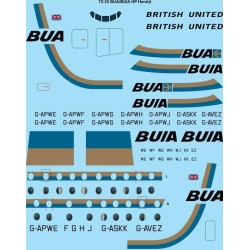 26Decals 72-33 1/72 BUA / BUIA Handley Page Herald laser decal