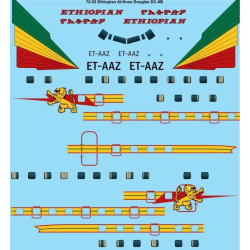 26Decals 72-52 1/72 Ethiopian Airlines Douglas DC-6B laser decal 1/72