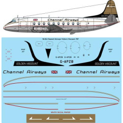 26Decals 96-06 1/96 Channel Airways Vickers Viscount 707 - for Glenco kit