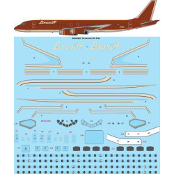 26Decals BN14405 1/144 Braniff Ultra Terracotta Douglas DC-8-62 Screen printed decal