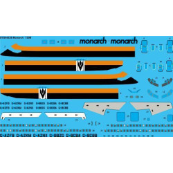 26Decals STS44338 1/144 Monarch 720B screen printed decal