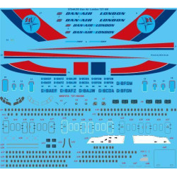 26Decals STS44355 1/144 Dan-Air London Boeing 727-100 Screen printed decal