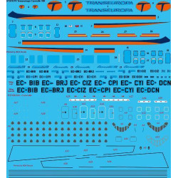 26Decals STS44375 1/144 Transeuropa Caravelle 10R Screen printed decal for AModel kit 1/144 Scale