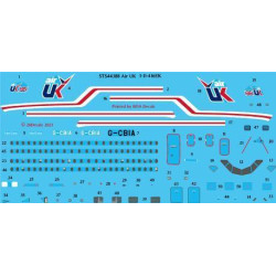 26Decals STS44388 1/144 Air UK 1-11-416EK Screen printed decal