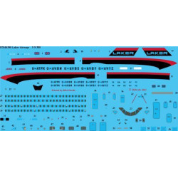 26Decals STS44390 1/144 Laker Airways 1-11-300 Screen printed decal