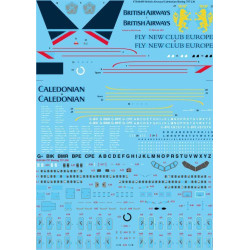26Decals STS44409 1/144 British Airways - Caledonian 757-236 screen printed decal - for Zvezda kit