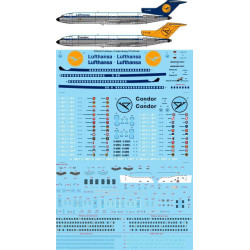 26Decals STS44423 1/144 Lufthansa / Condor Boeing 727-230 screen printed decal