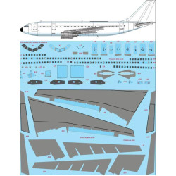 26Decals WIN144-A300 1/144 A300 - Airbus A300B2/B4 detail sheet - Screen printed