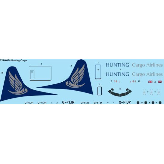 26Decals X144005A 1/144 Hunting Cargo Laser Decal for X-Scale Models kit - X144005