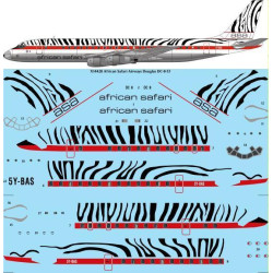 26Decals X14428 1/144 African Safari Airways Douglas DC-8-53 laser decal for X-Scale kit